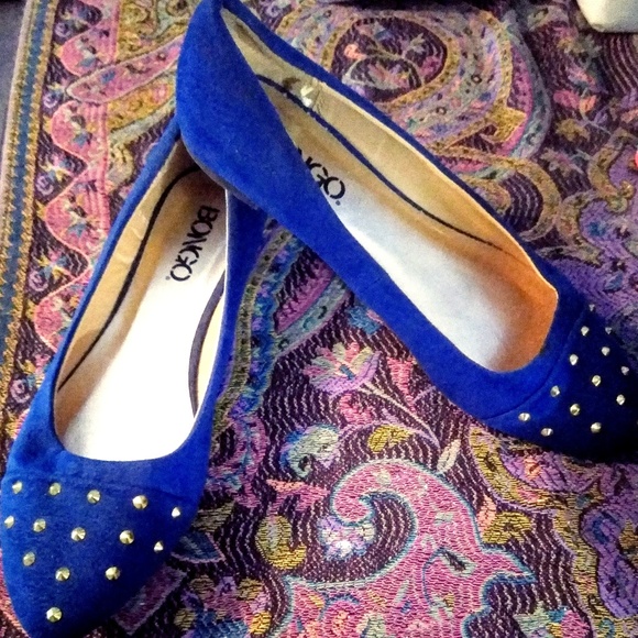 ladies navy flat shoes size 7